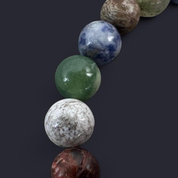 Mixed Gemstone Bead Bracelets - Picture 2 of 4